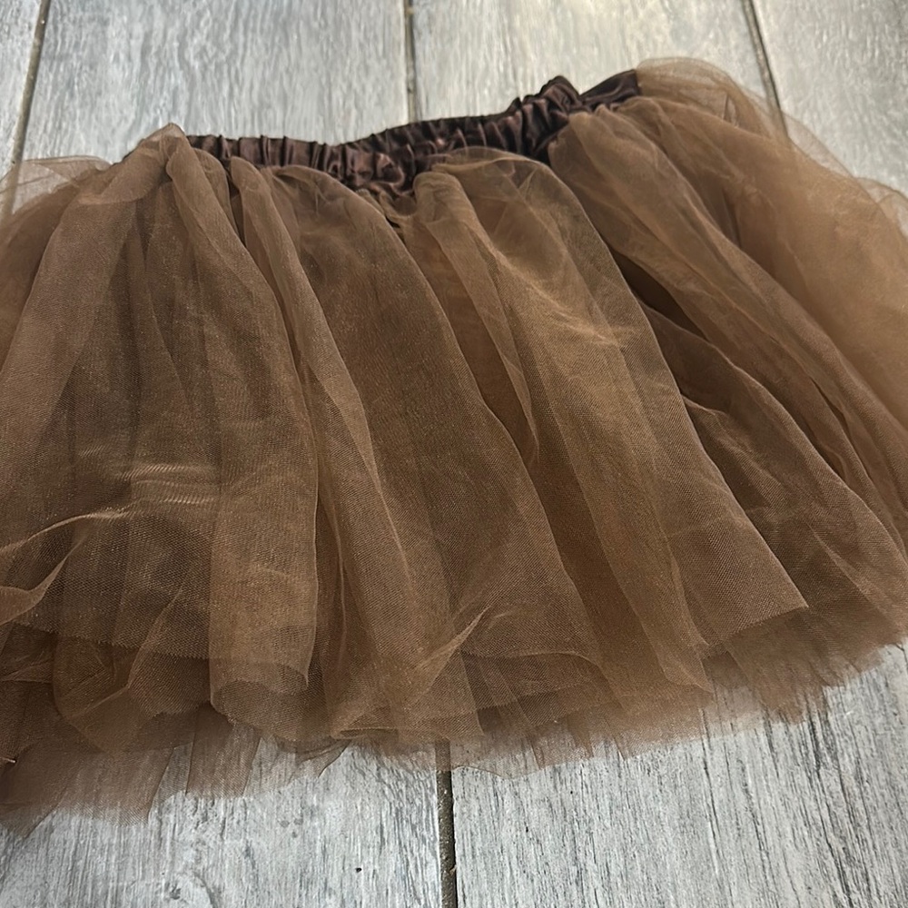 Chocolate Brown Tulle Skirt fun for costume Pokemon Evie, Lion and more Size M